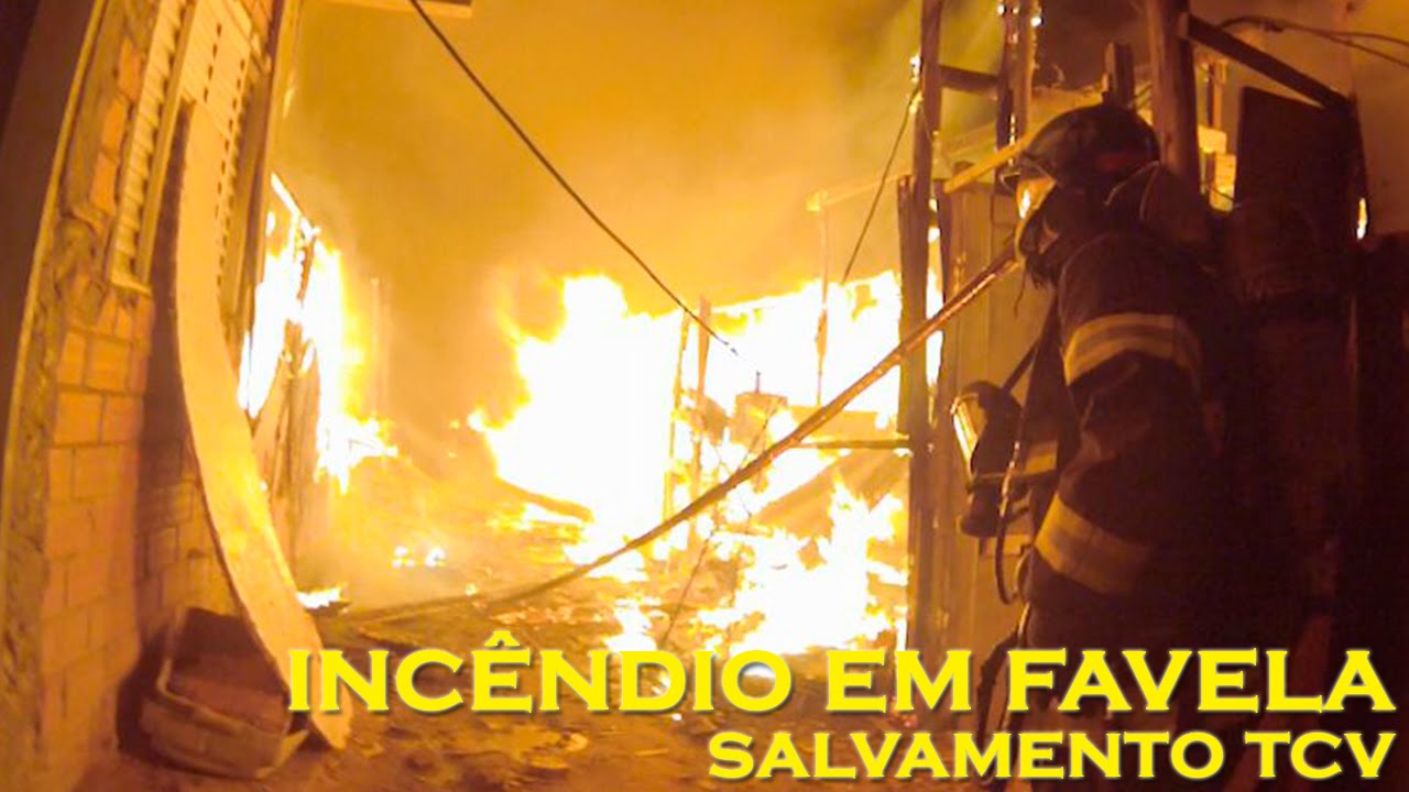 Combate a incêndio em favela na Vila Maria (Salvamento TCV)
