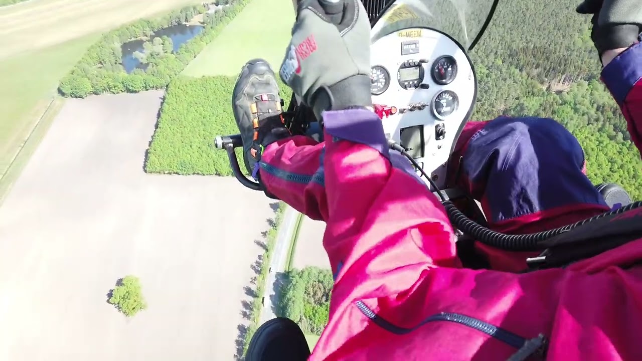Flug mit Motorschirmtrike 