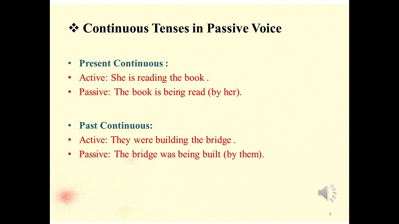 Passive Voice in English Language