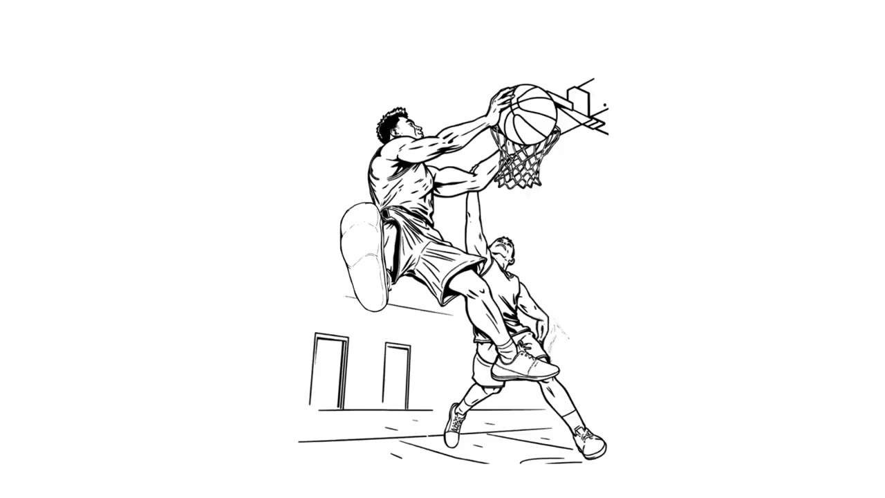 Basketball: Slam Dunk (Coloring book)