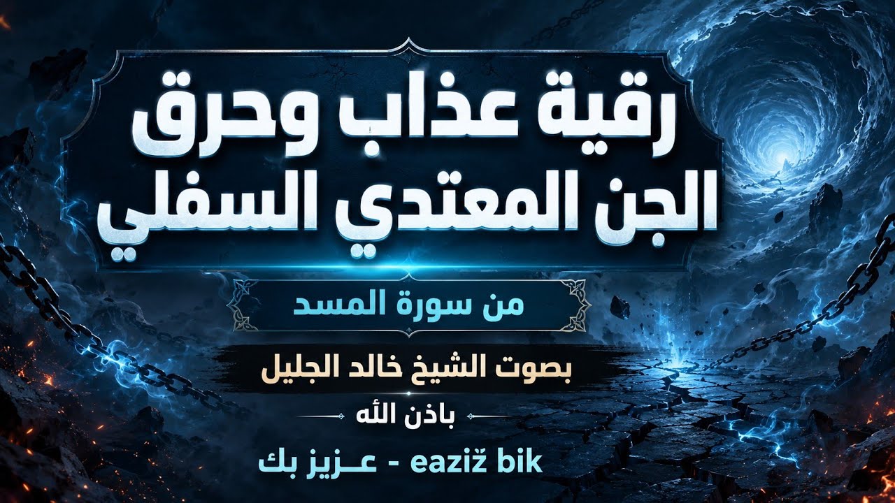 الرقية الشرعية من سورة ( المسد ) لحرق الجان السفلي والاسحار بَإذن اللـــــــٌہ للشيخ خالد الجليل