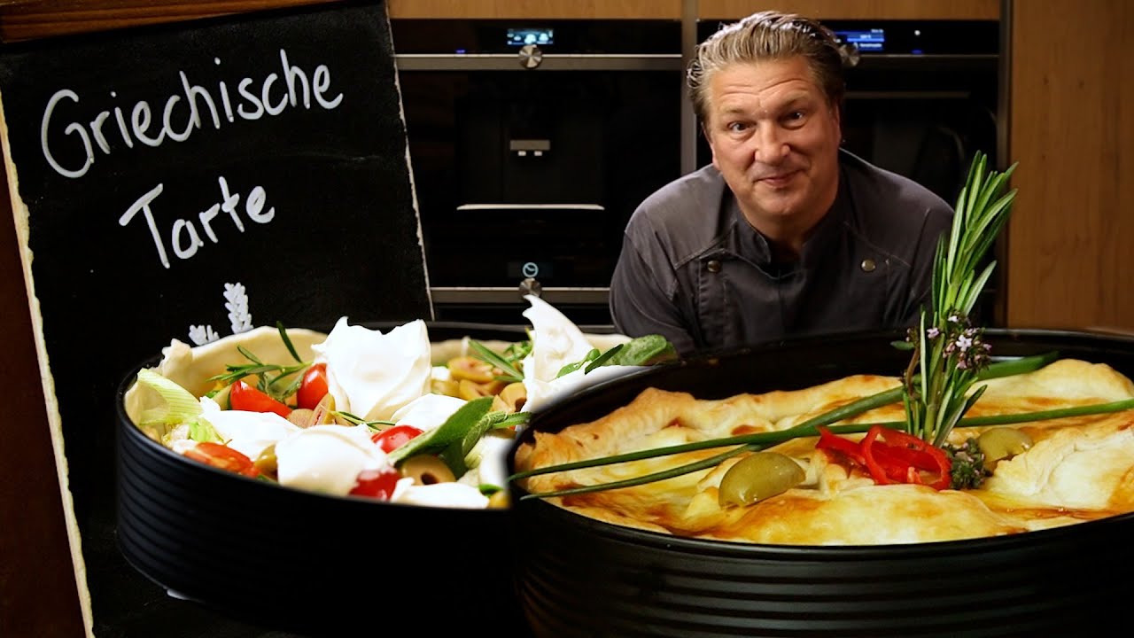 Griechische Tarte - Gebackener griechischer Salat | Das schnelle Gericht