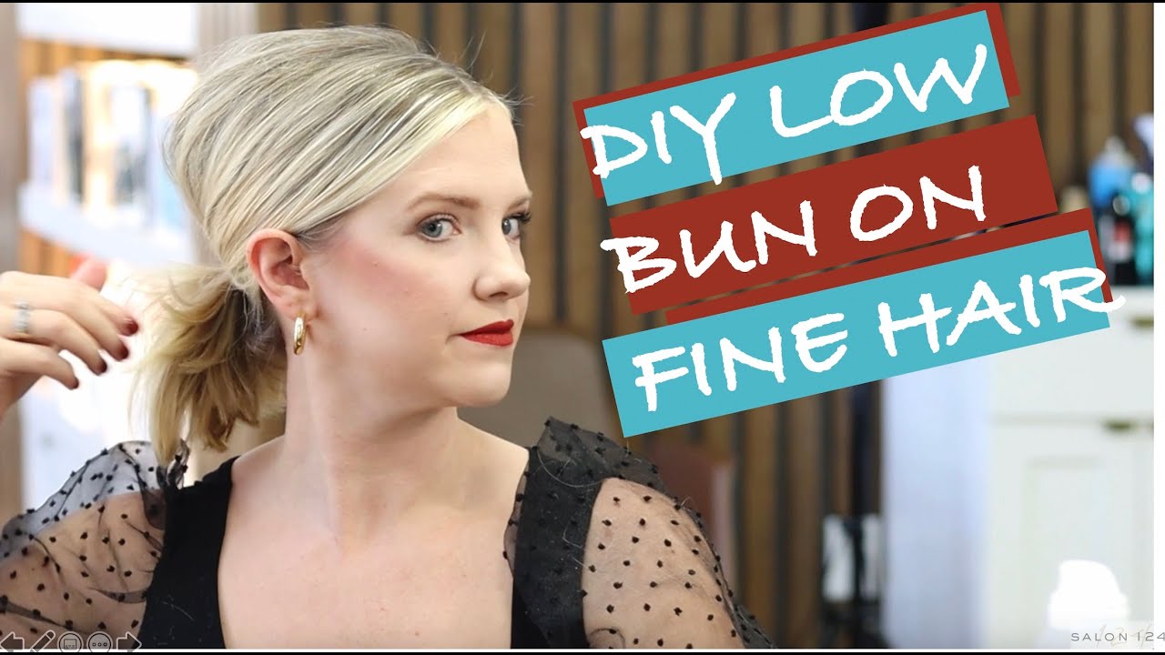 How To Low Bun with Volume | DIY on Fine Hair | Salon 124Group | Salon124.com