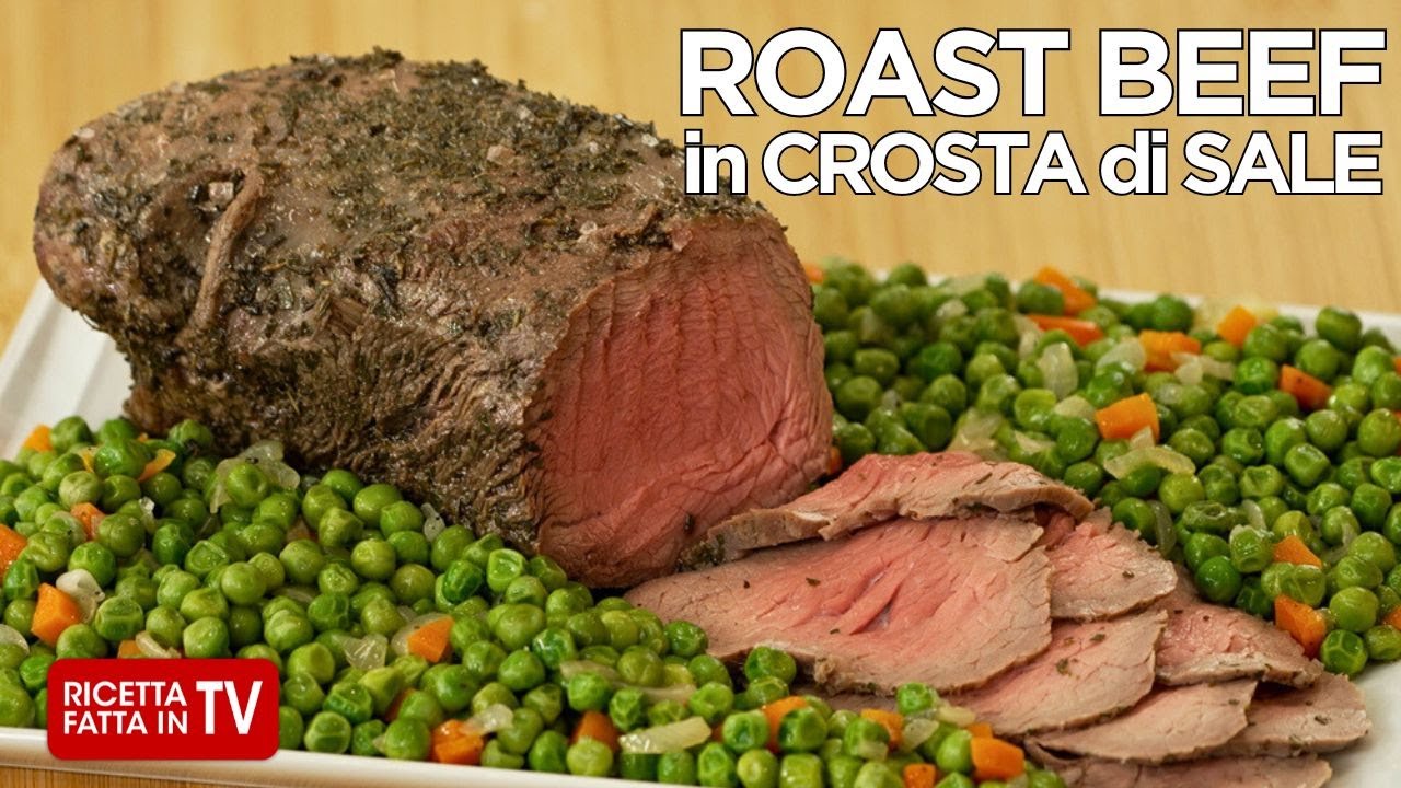 ROAST BEEF IN CROSTA DI SALE di Benedetta Rossi - Ricetta TV Fatto in Casa per Voi