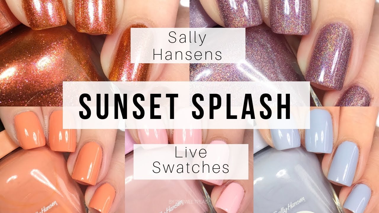 Sally Hansen Sunset Splash Collection | 25 Sweetpeas