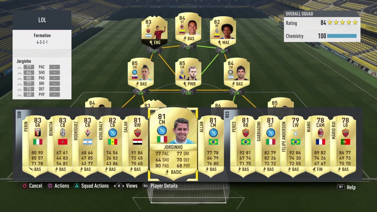 BEST 200K SERIE A TEAM ( Inc. IF PEROTTI,IF RUGANI,PJANIC,HAMSIK AND MIRANDA )