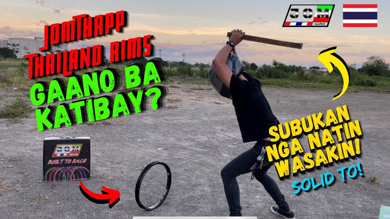 BAGONG RIM GALING THAILAND GAANO BA KATIBAY? DURABILITY TEST@bosstony24  /LADYRIDER MOTOVLOG