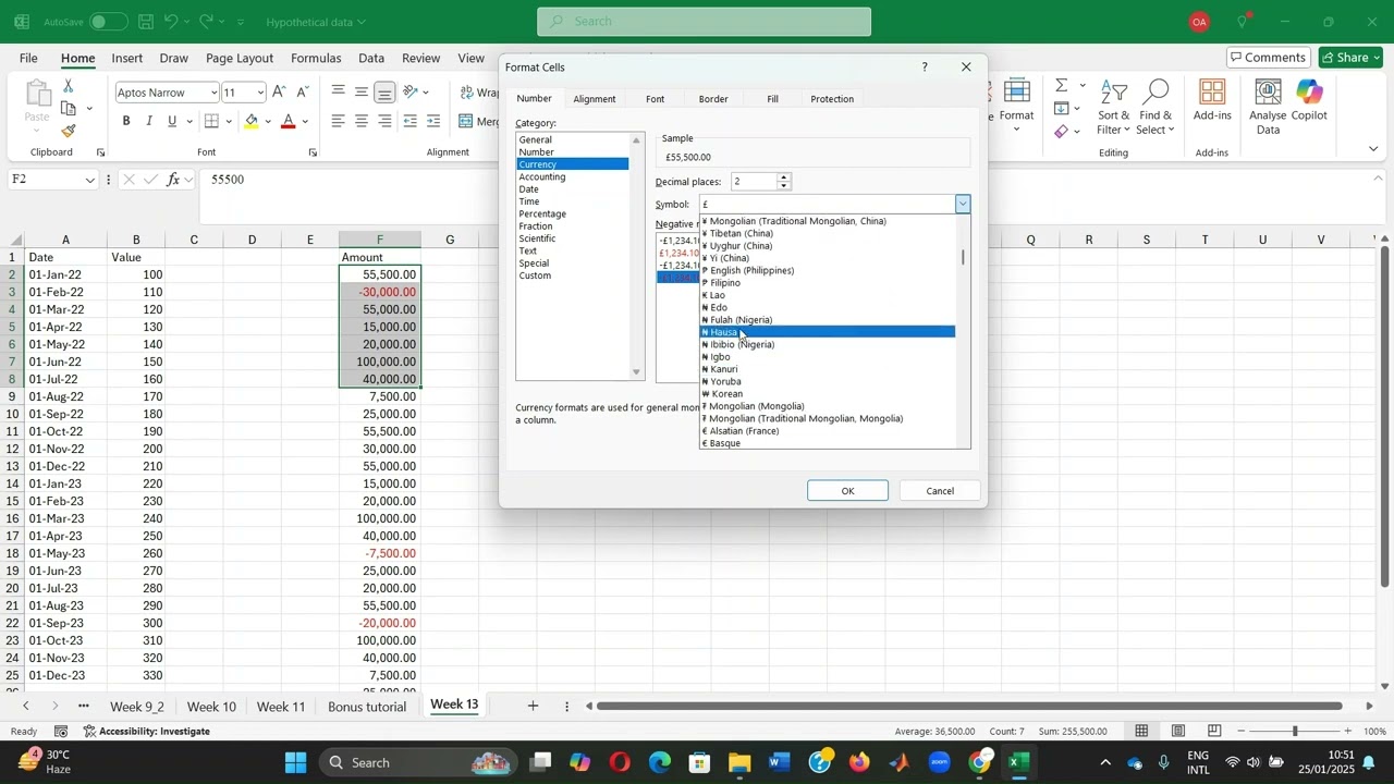 Excel Formatting Basics: How to Format Numbers, Currency, Percentages & Dates