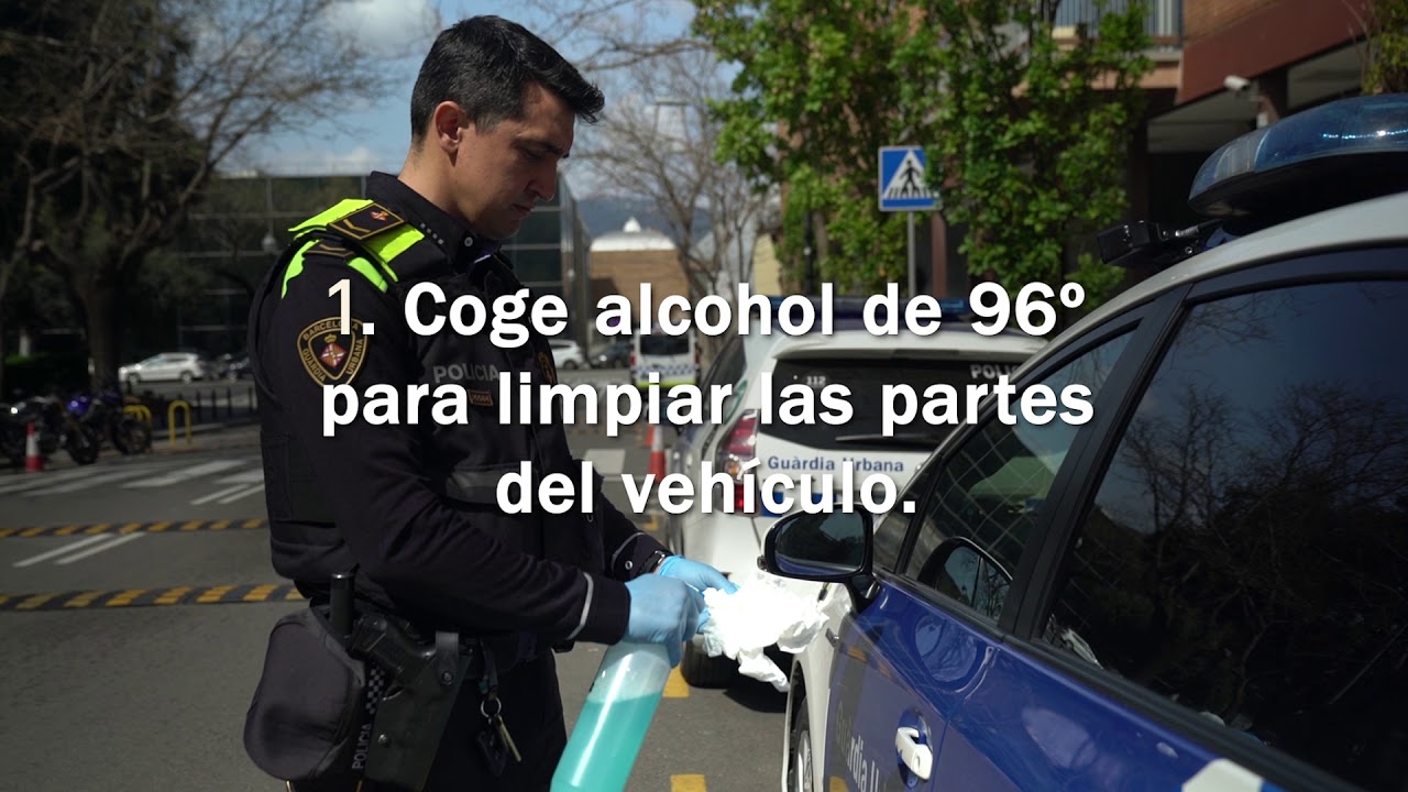 Guardia Urbana: higienizaci&oacute;n de los veh&iacute;culos frente al COVID-19