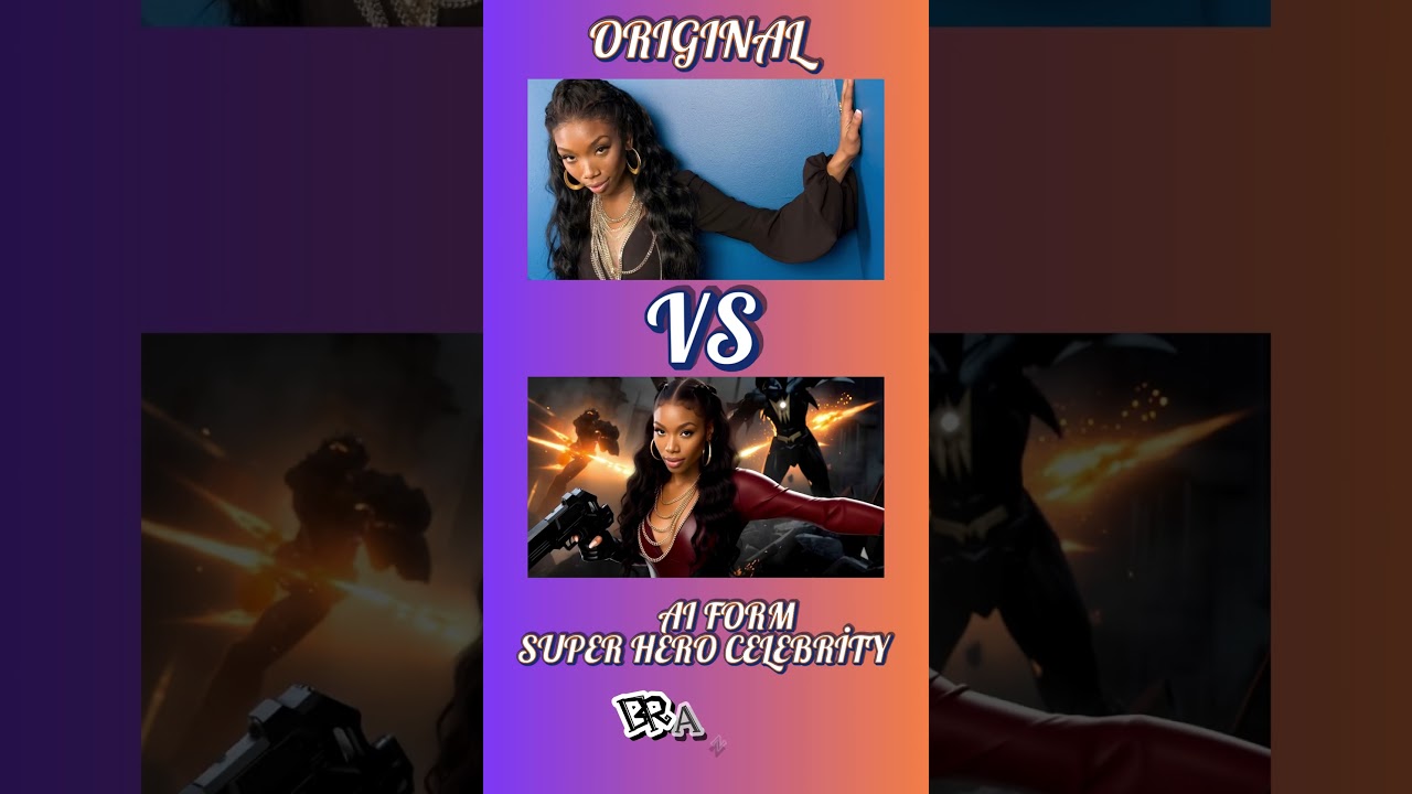 Brandy Rayana Norwood Becomes a Superhero! Original vs AI Wars