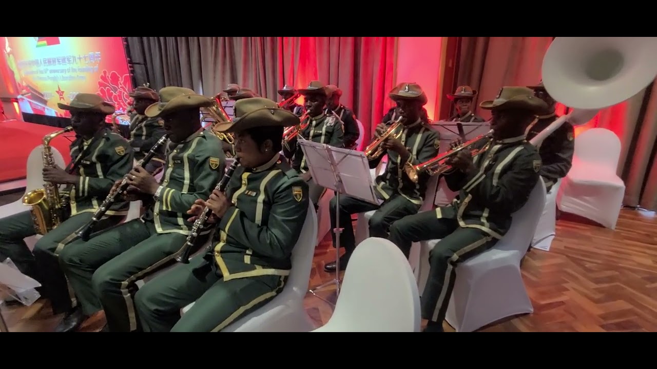 Zimbabwe National Army Band Performing #nehanda @Newsreel-Zimbabwe