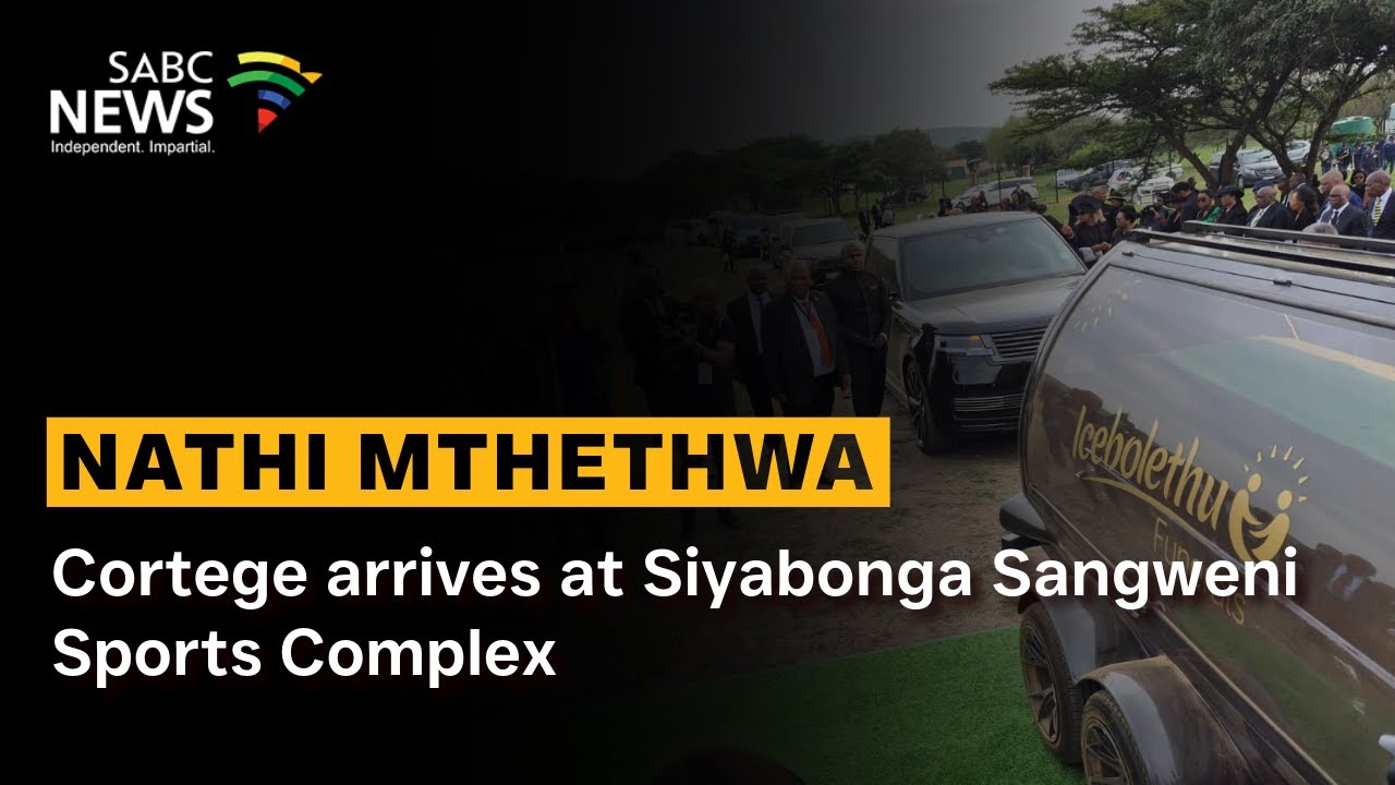 Mthethwa Funeral | Cortege arrives at Siyabonga Sangweni Sports Complex