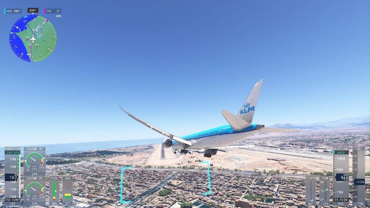 Microsoft Flight Simulator aterrizaje en Lima
