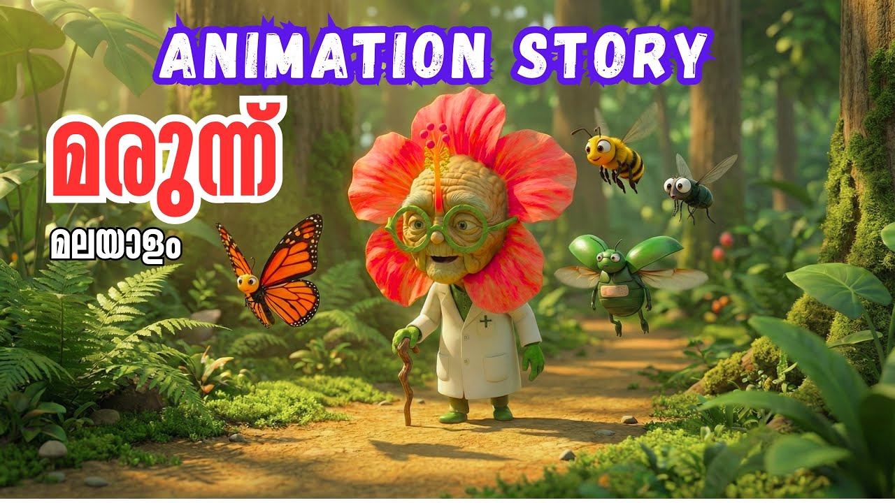 Marunnu | Class 3 | മരുന്ന് | Malayalam| 3D Cartoon Animation story | Kids Story | Appoppanthadi