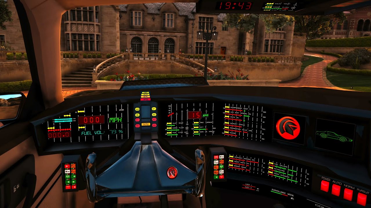 GTA 5 Knight Rider Mod - KITT Gear Display removed