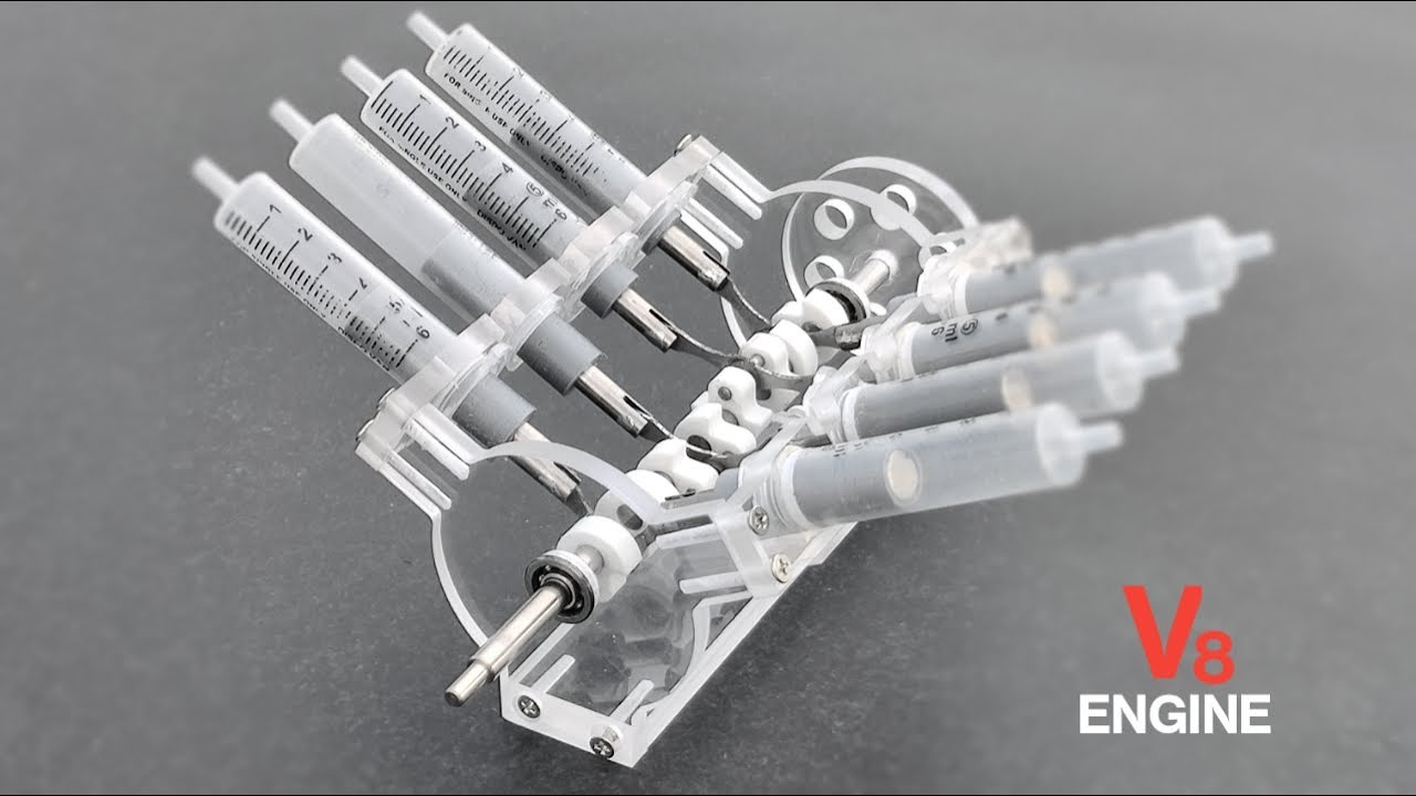 V8 Engine Using Magnets