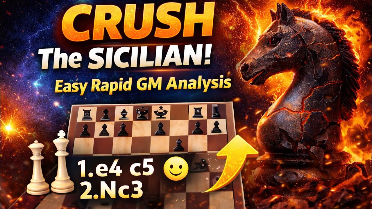 Sicilian Defense Destroyed 😈 | Simple & Powerful GM Rapid Analysis