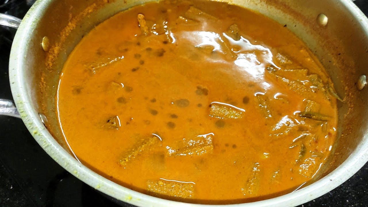 ladys finger recipe/kulambu recipes/vendakkai kulambu@infinitcreation6837