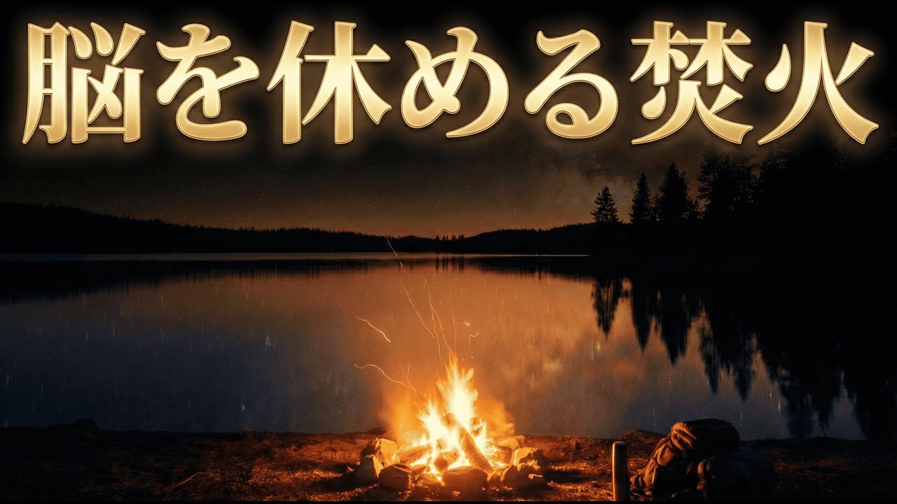 脳を休める焚火。自律神経を整え、心身を深く回復させる528Hz【睡眠導入・疲労回復】
