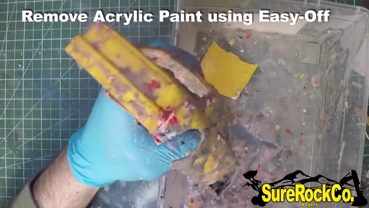 How To REMOVE PAINT EASY-OFF (Enamel, Acrylic, Lacquer + More!)  Oven Cleaner scale models