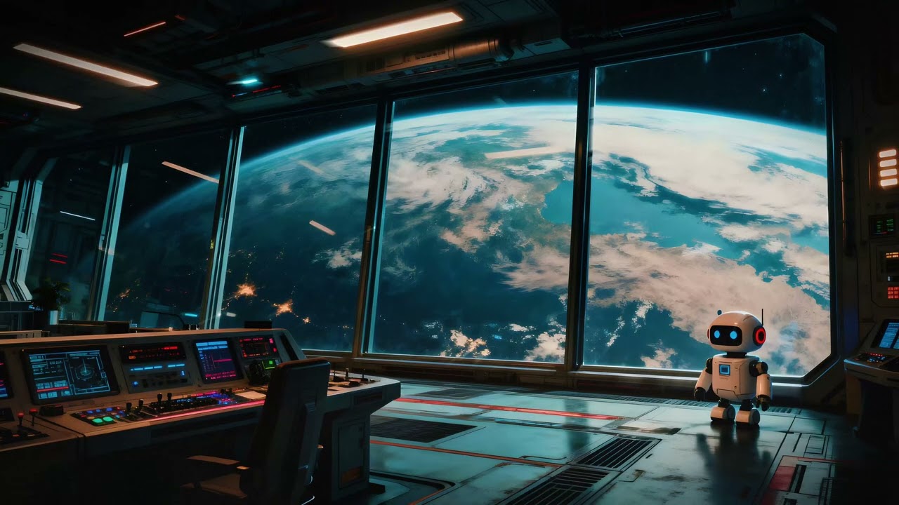 Deep Space Control Room Ambience | Futuristic Sci-Fi Soundscape
