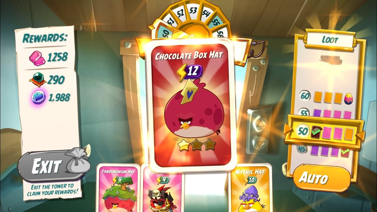 Tower of Fortune - Day 3 for the Chocolate Box Hat Set - Angry Birds 2