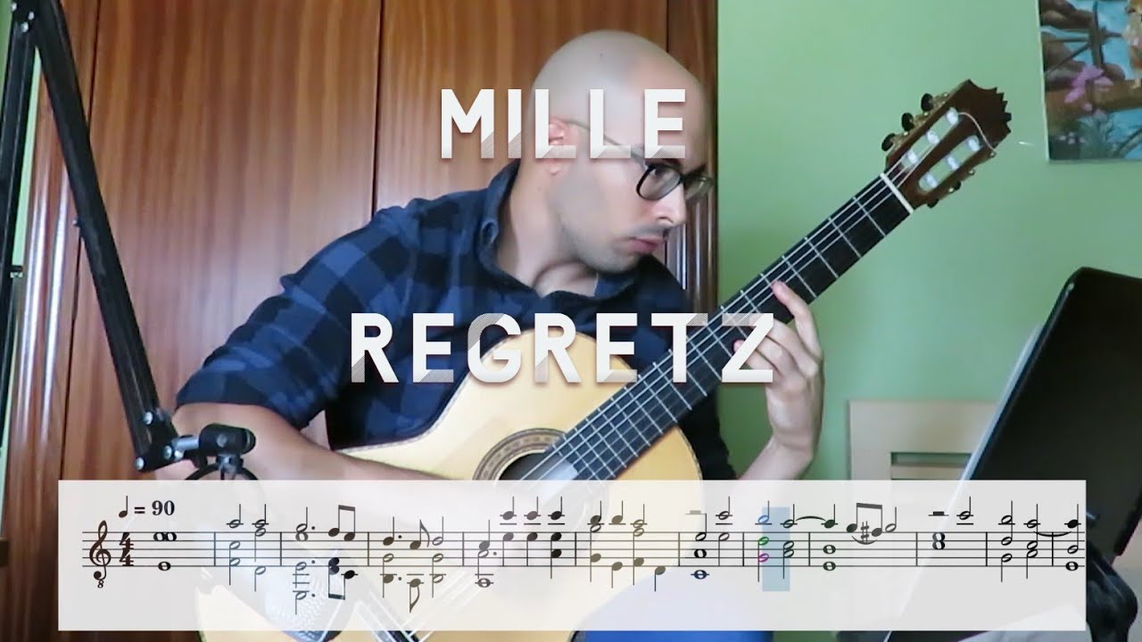 Josquin des Prés - Mille regretz, arrangement for solo guitar [ + Free Music Sheet]