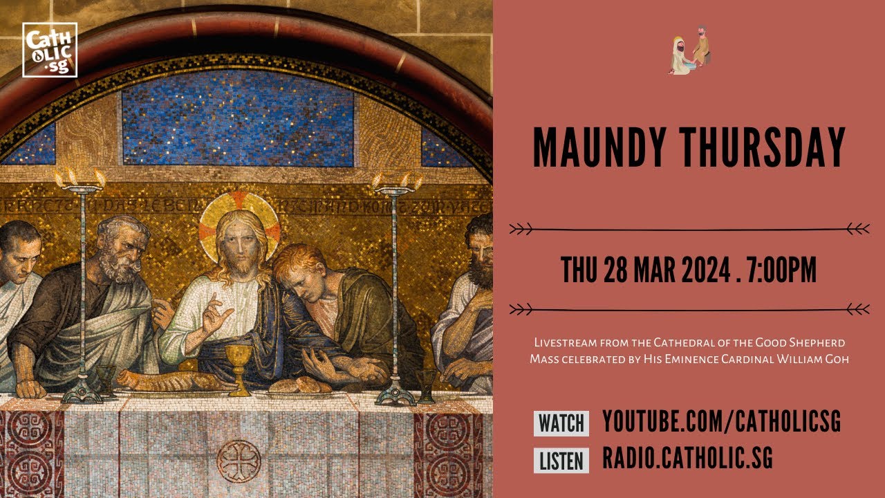 Maundy Thursday Mass 2024 – Catholic Mass Today Live Online