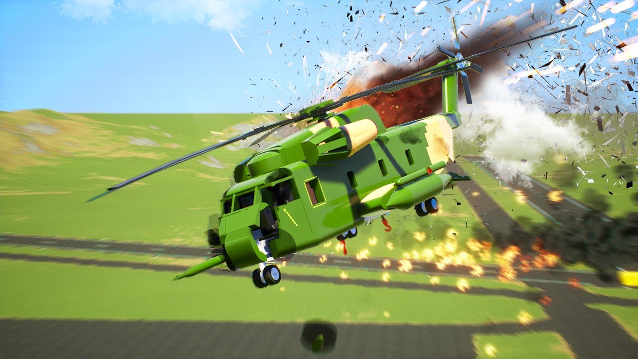 LEGO Helicopter Crash - Bricks & Turbulence BRICK RIGS