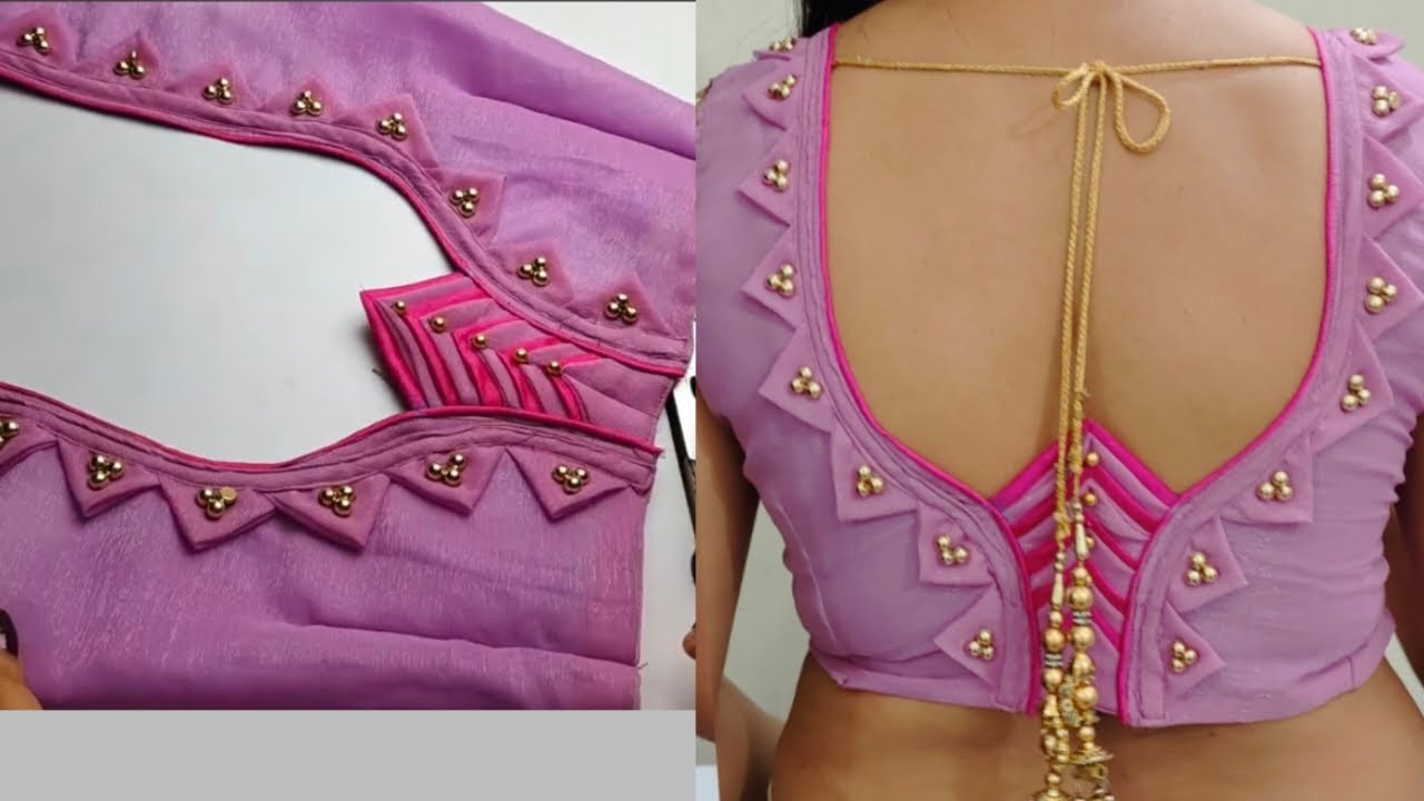 Bahut hi khubsurat aur anokha blouse design