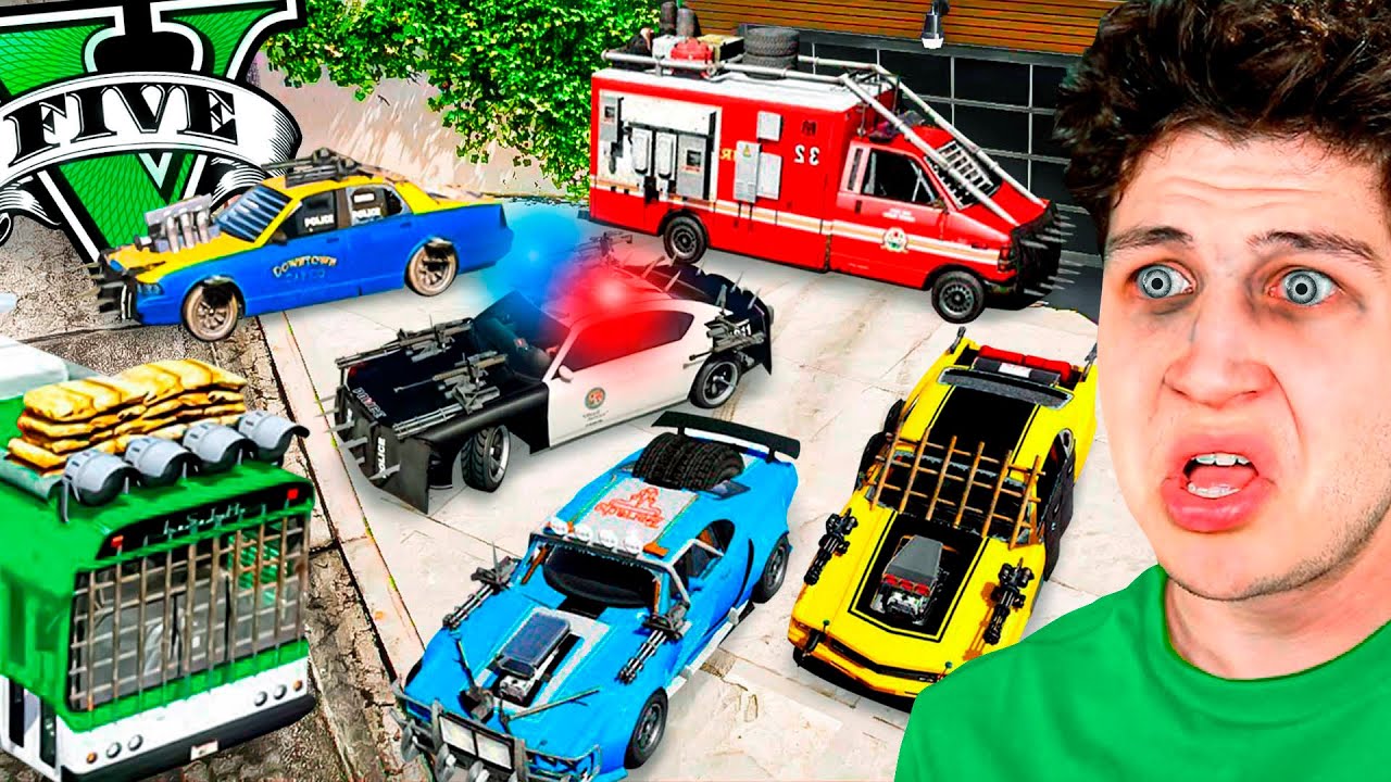 ROBANDO COCHES ZOMBIE en GTA 5! 🚘🧟&zwj;♂️ (Mods)