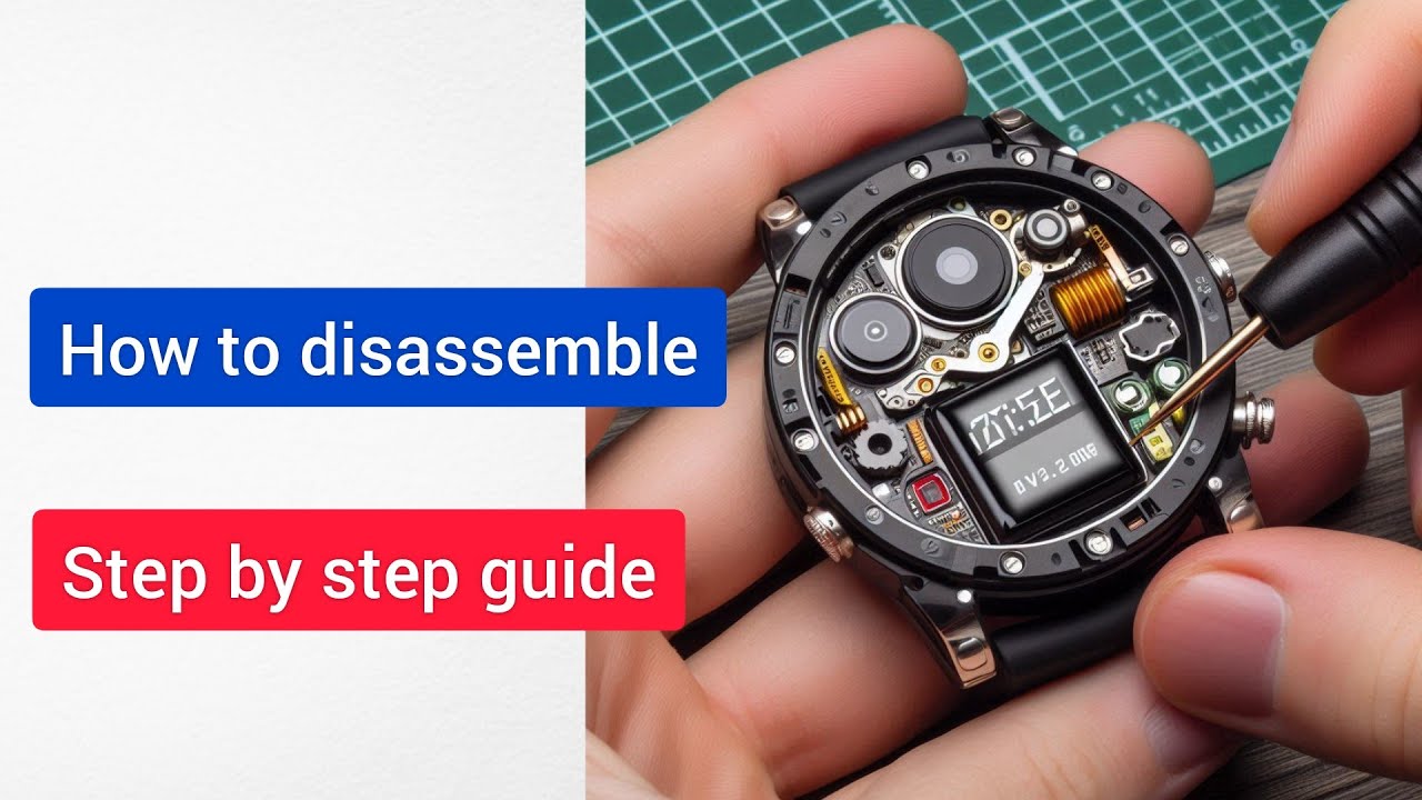 LEMFO K22 Smart Watch. How to Change Battery. Disassembly