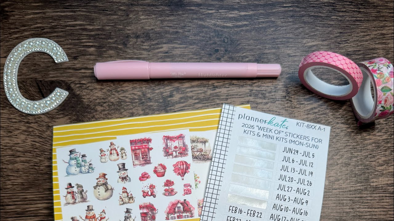 Journal spread for the week of Valentine’s 💝