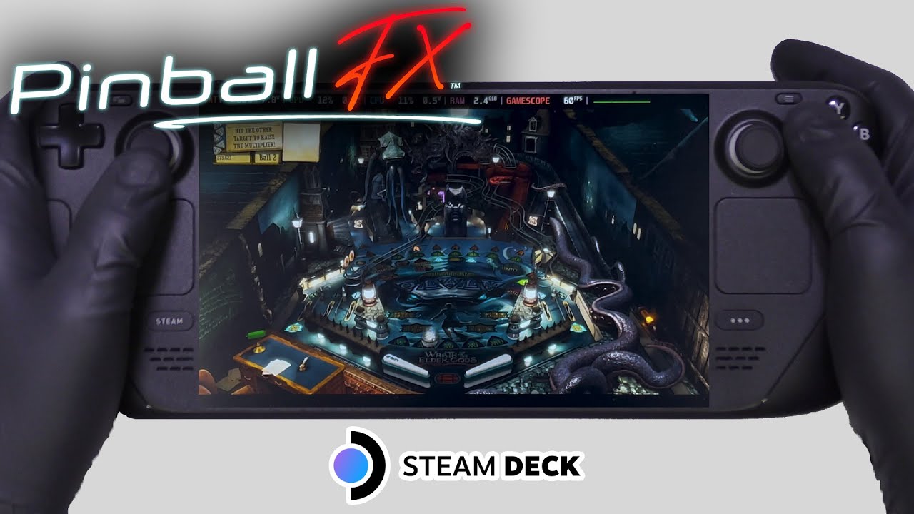 Pinball FX | PS5 + Chiaki Remote Play | Steam Deck Streaming |  Filmed at 4K 60FPS