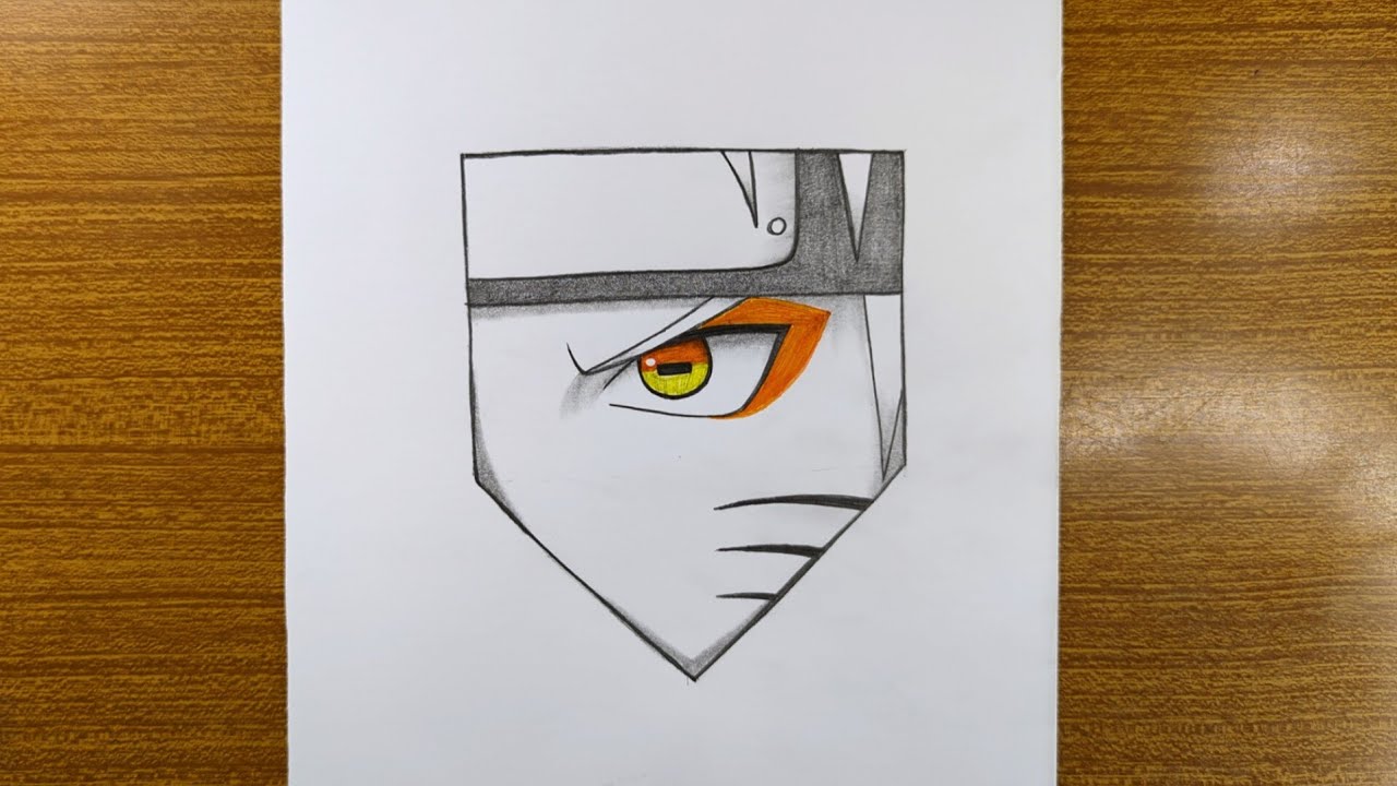 Naruto Eye Drawing Tutorial for Beginners | Step by Step