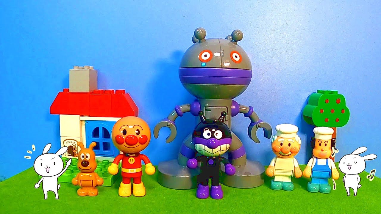 うさぎのもりに大きなロボットだだんだんがあらわれて⁉【アンパンマンとだだんだん】