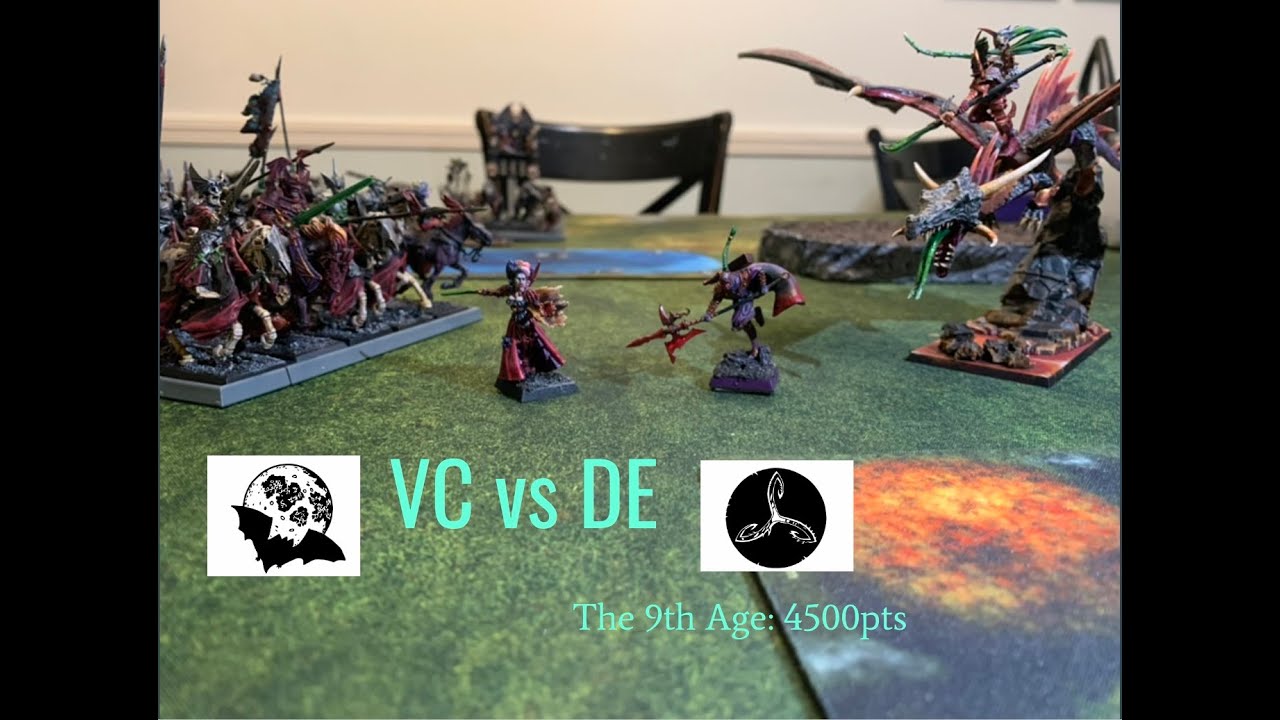 The 9th Age Batrep 001: VC vs DE 4500pts
