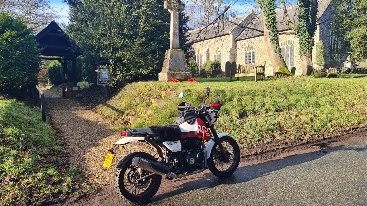 Поездка в церковь на моем мотоцикле Royal Enfield Scram 411... Идеальный мотоцикл для зимы?!