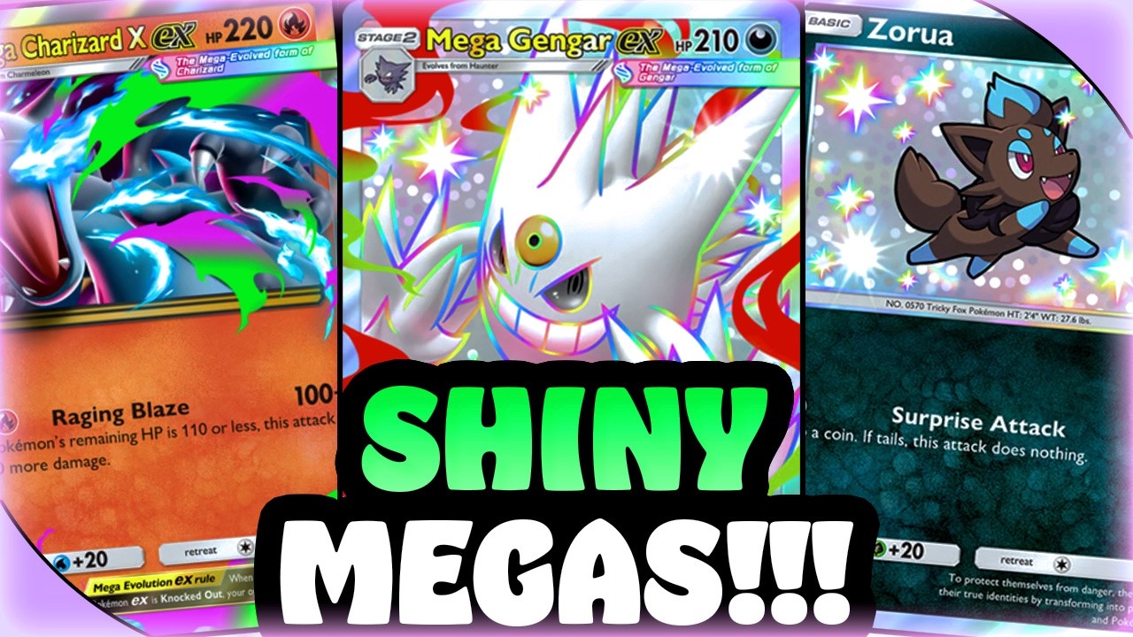MEGA GENGAR, MEGA CHARIZARD X, SHINY MEGAS, AND SADNESS! Pokemon TCG Pocket