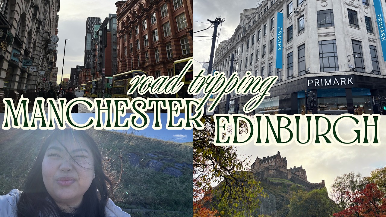 Video Diary # 3: apple picking, road trip to manchester and edinburgh, tons of shopping 🍎🚙🛍️