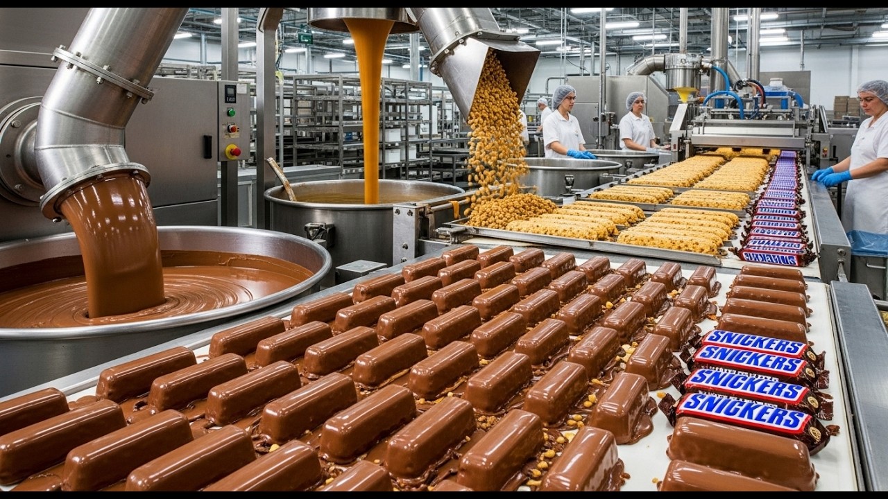 Inside the Snickers Factory | How Millions of Chocolate Bars Are Made Daily