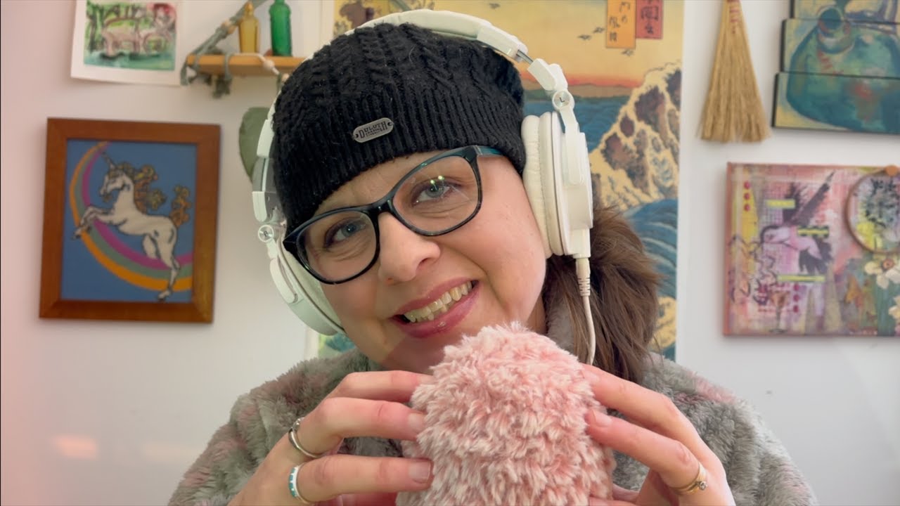 ASMR Mic Brushing, Encouraging Words, and Personal Rambles (close whispers + brain tingles)