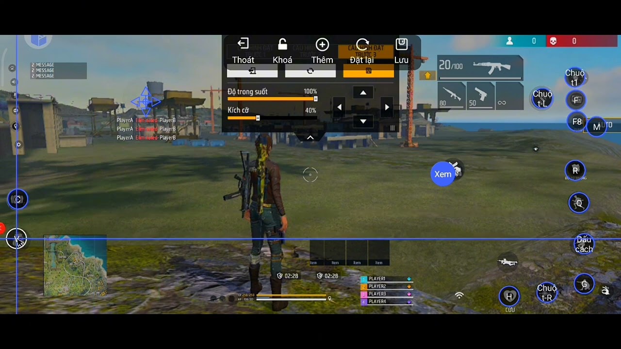 [FreeFire]HD:Map phím app [GG MOUSE PRO]