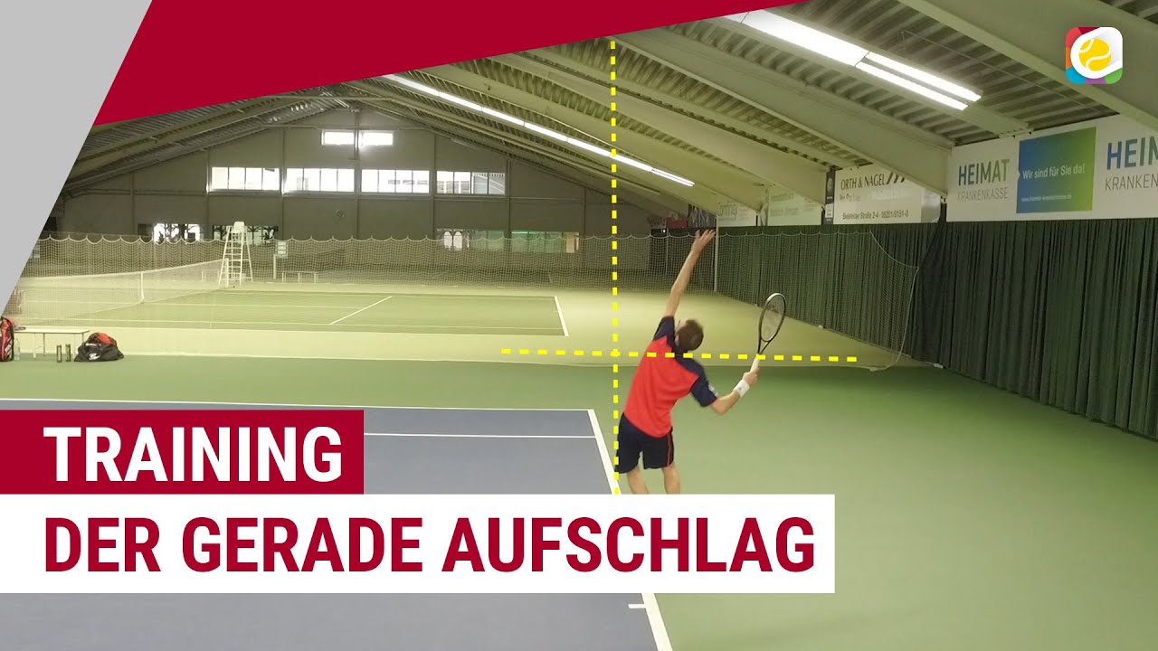 Der gerade Aufschlag | Tennistraining | myTennis