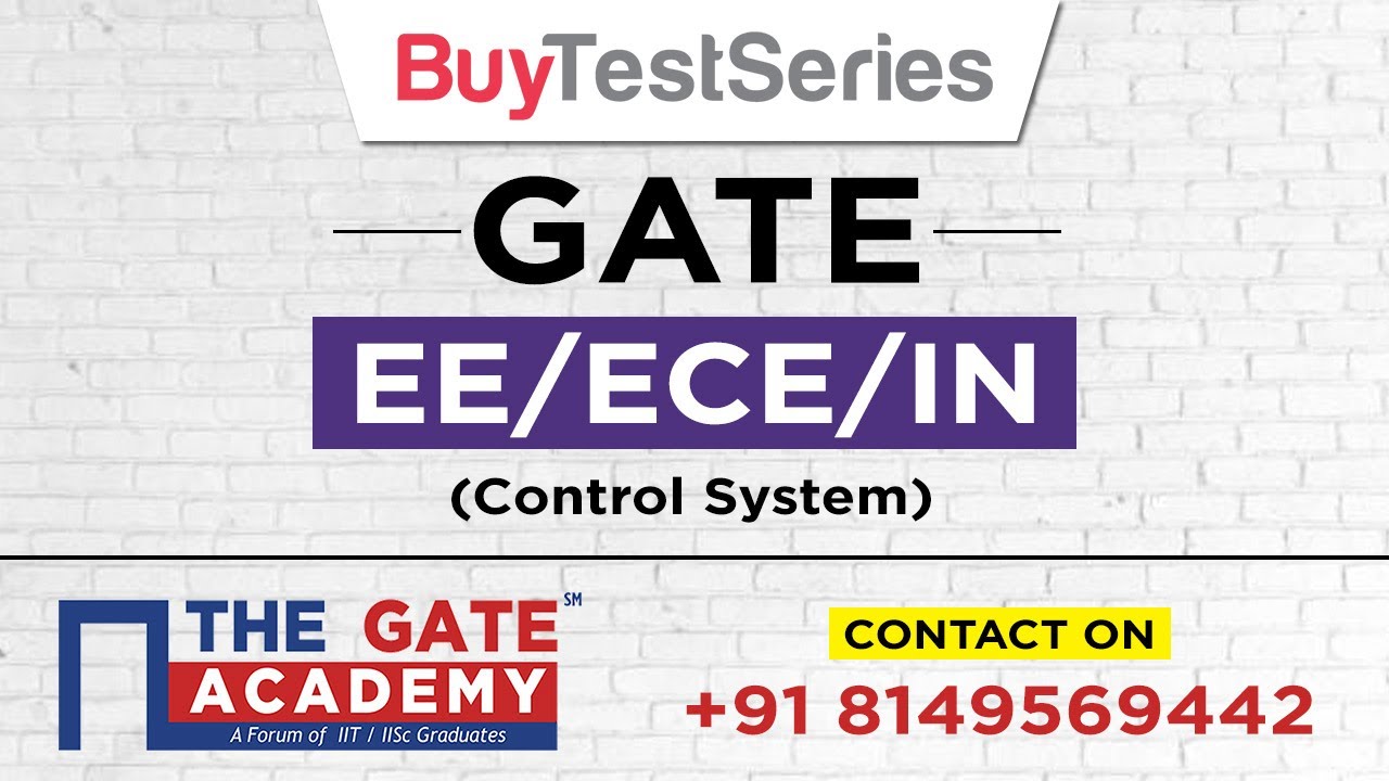 Control System for GATE Exam EE ECE  IN Video Lectures by The Gate Academy