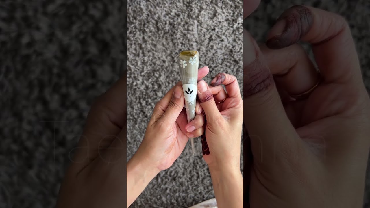 Sealing henna cone