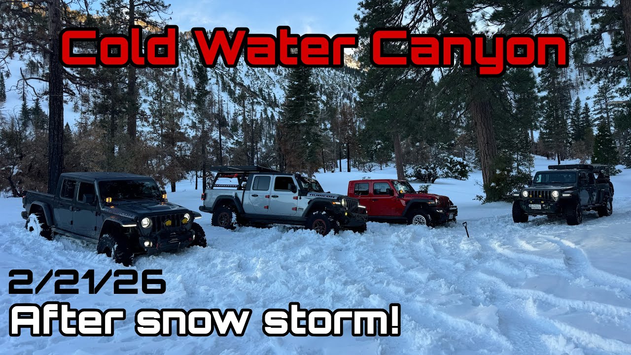 Off-roading in the Snow! - Lytle Creek Cold Water Canyon