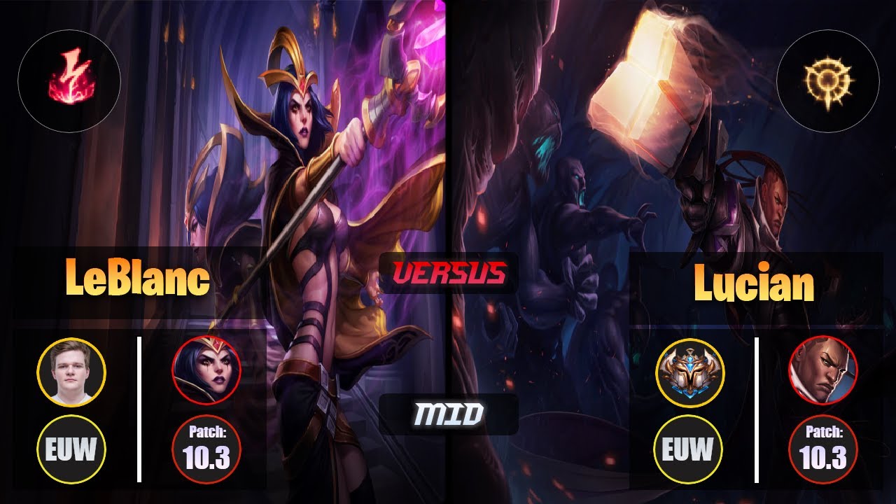 Jenax LEBLANC (Mid) [Electrocute] VS LUCIAN - Challenger EUW Patch 10.3