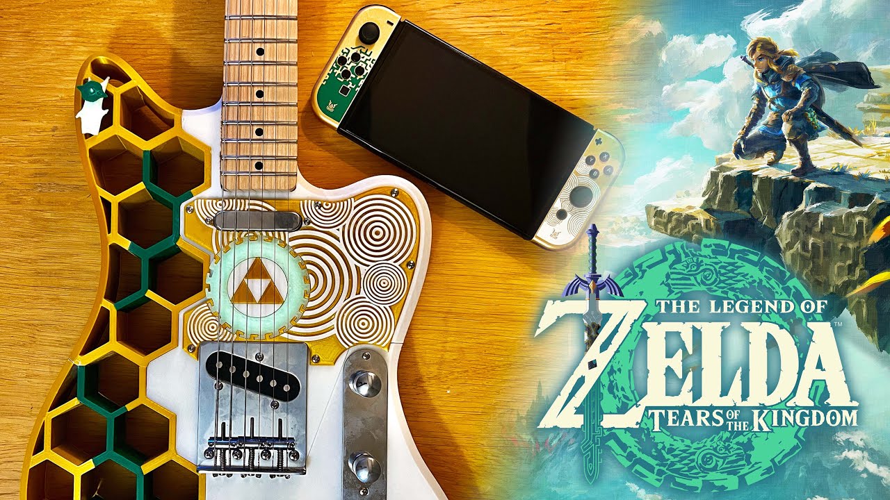 I Made a Legend of Zelda Tears of the Kingdom Limited Edition Electric Guitar (full version)