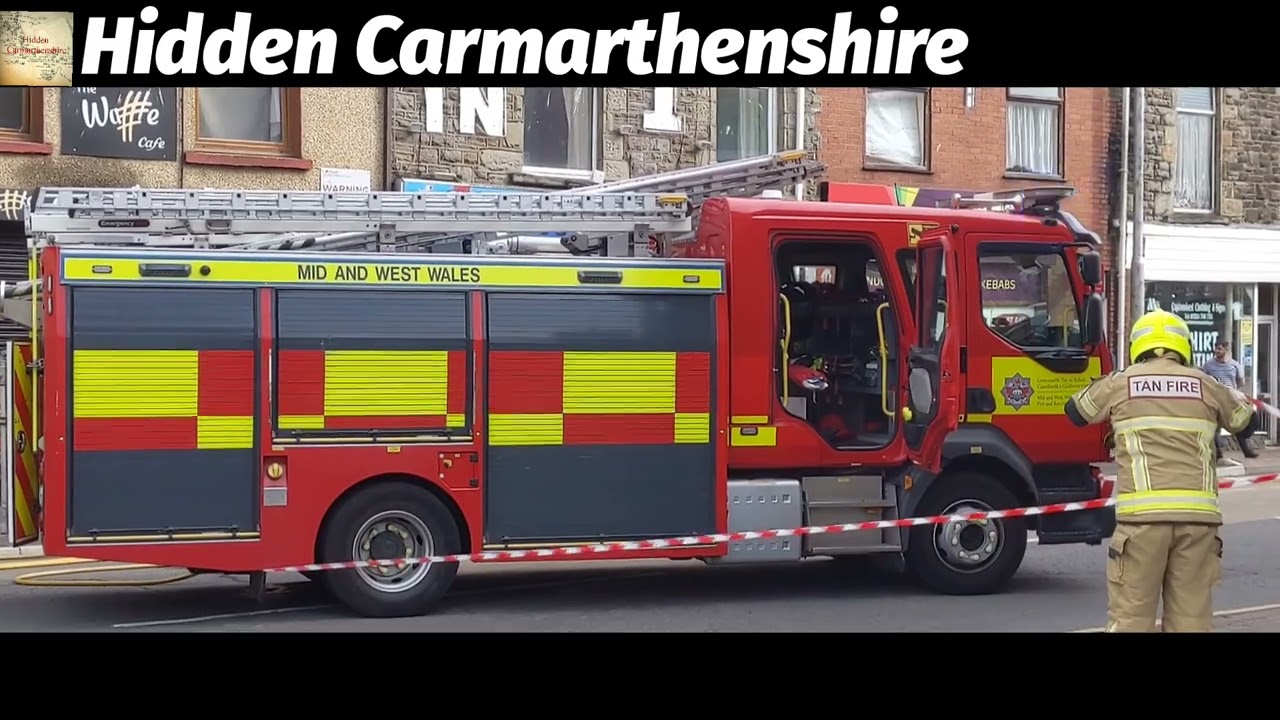 Fire in Murray Street in Llanelli - ongoing